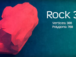 the low poly rocks - pack 1 3D Model
