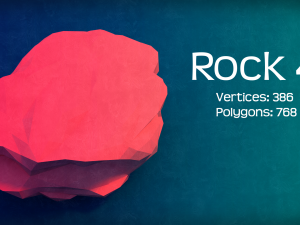 the low poly rocks - pack 1 3D Model