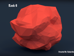 low poly rocks - pack 2 3D 모델