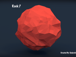 low poly rocks - pack 2 3D 모델