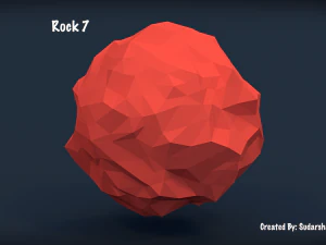 low poly rocks - pack 2 3D Model