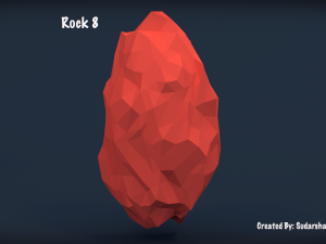 low poly rocks - pack 2 3D 모델