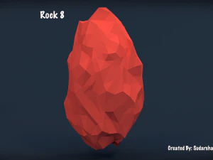 low poly rocks - pack 2 3D Model
