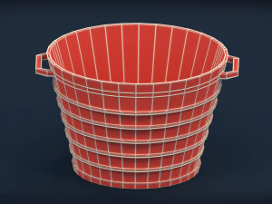 low poly buckets - pack 1 3D Model