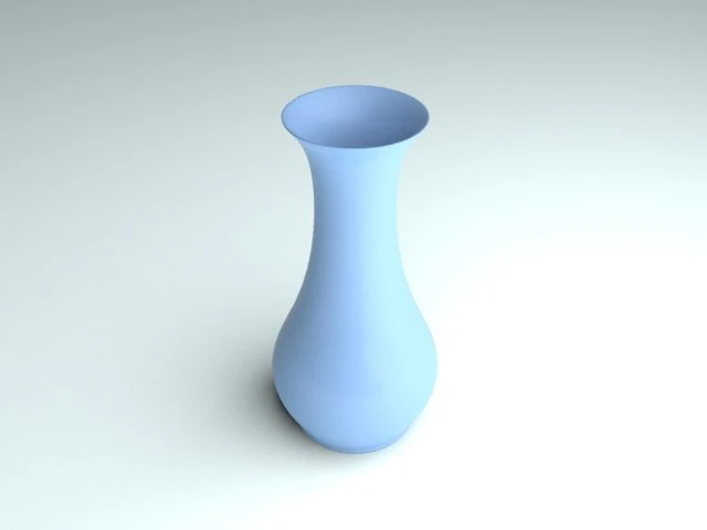 simple porcelain vase 3D Model .c4d .max .obj .3ds .fbx .stl .blend 
