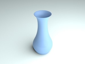 simple porcelain vase Model 3D