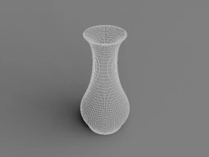 simple porcelain vase 3D Model
