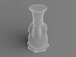 futuristic porcelain vase 3D 모델