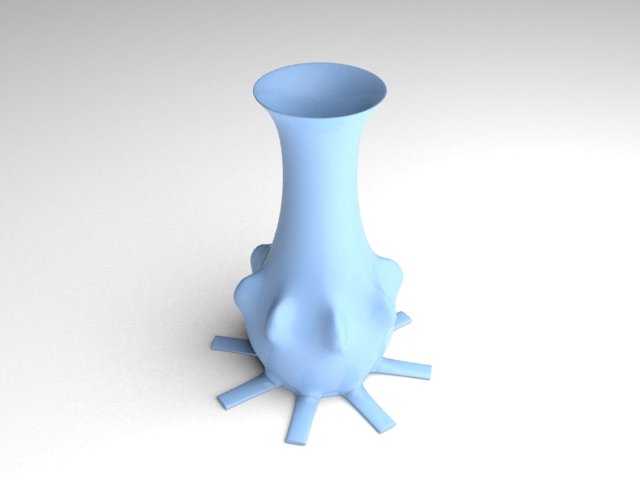 futuristic porcelain vase 3D Model .c4d .max .obj .3ds .fbx .stl .blend 