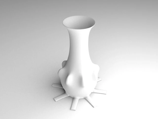 futuristic 3d printable vase 3D Print Model .c4d .max .obj .3ds .fbx .stl .blend