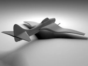 sci-fi fighter-design 3D Model