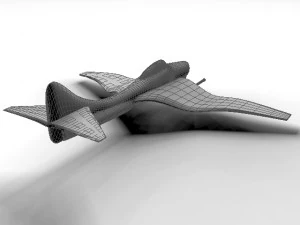 sci-fi fighter-design 3D Model