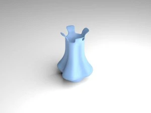 磁器の花瓶 3Dモデル