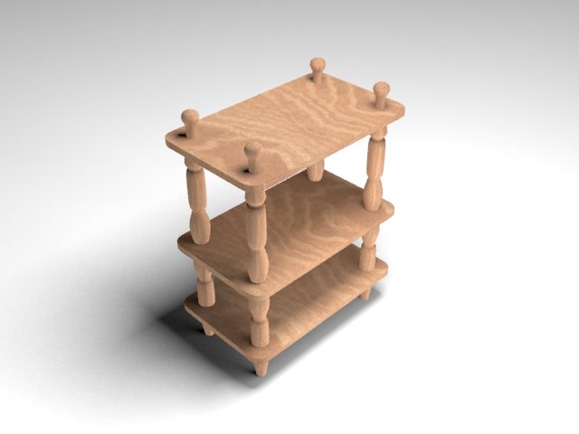small telephone stand 3D 模型 .c4d .max .obj .3ds .fbx .stl .blend