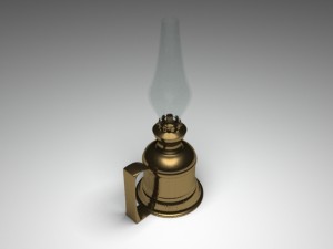 oil lamp Model 3D
