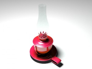 oil lamp Modelo 3D