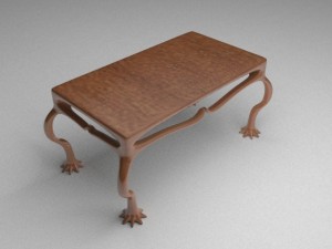 organic table Modelo 3D