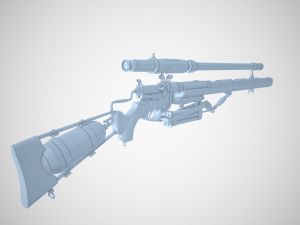 sniper rifle 3D Model