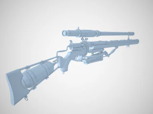 sniper rifle 3D Model