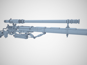 sniper rifle 3D Model