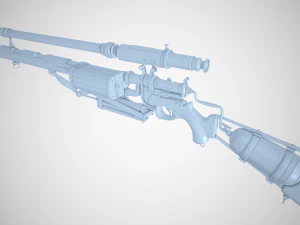 sniper rifle 3D Model