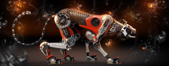 techno animal CG Texturen .c4d .max .obj .3ds .fbx .stl .blend 