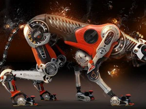 zwierzę techno CG Tekstury