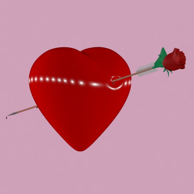 heart 3D Model .c4d .max .obj .3ds .fbx .stl .blend 