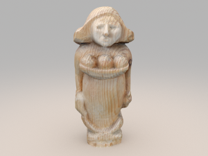 wooden woman 3D Model