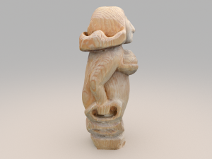 wooden woman 3D Model