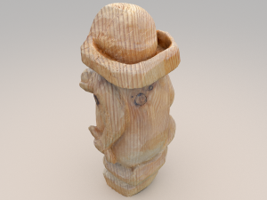wooden woman 3D Model