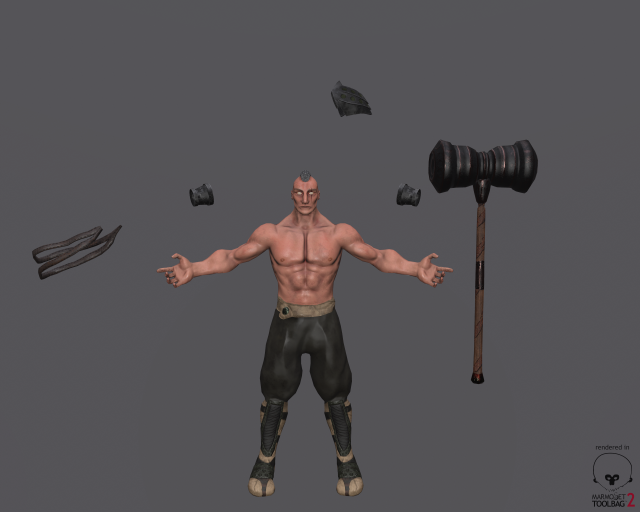 blind hammer holder yen 3D Model .c4d .max .obj .3ds .fbx .stl .blend 