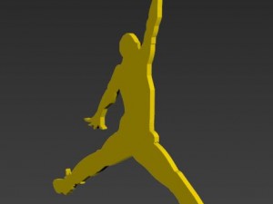 printable jordan logo 3D-printmodel