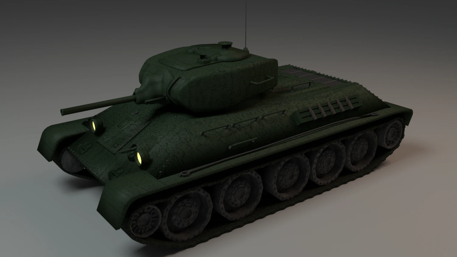 t-34-stz tank 3D Model .c4d .max .obj .3ds .fbx .stl .blend 