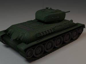 t-34-stz tank 3D 模型