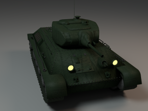 t-34-stz tank 3D 模型