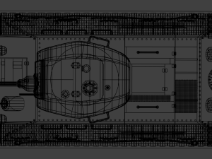 t-34-stz tank 3D 模型