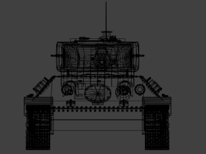 t-34-stz tank 3D 模型