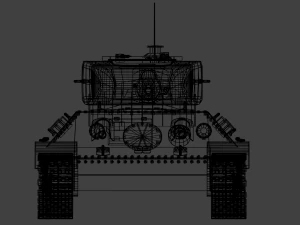 t-34-stz tank 3D Model