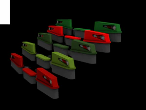 agri bumper tractors 3D Model