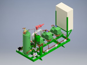compressor pack 3xbitzer 4-tes-9y 3Dモデル