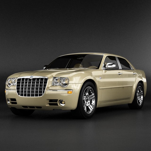 chrysler 300 Model 3D .c4d .max .obj .3ds .fbx .stl .blend 