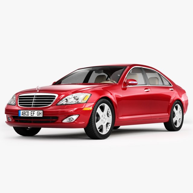 mercedes-benz s-class 3D Model .c4d .max .obj .3ds .fbx .stl .blend 