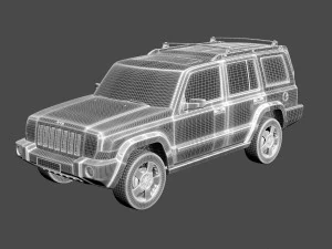 jeep commander suv 3D Model