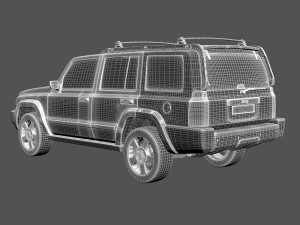 jeep commander suv 3D 모델