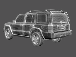 jeep commander suv 3D Model