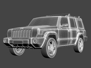 jeep commander suv 3D 모델