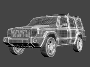 jeep commander suv 3D Model