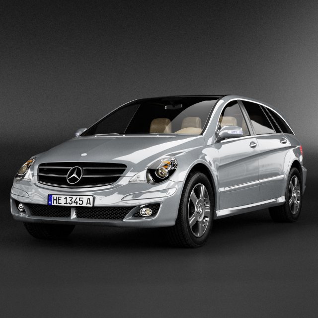 mercedes r class Model 3D .c4d .max .obj .3ds .fbx .stl .blend 