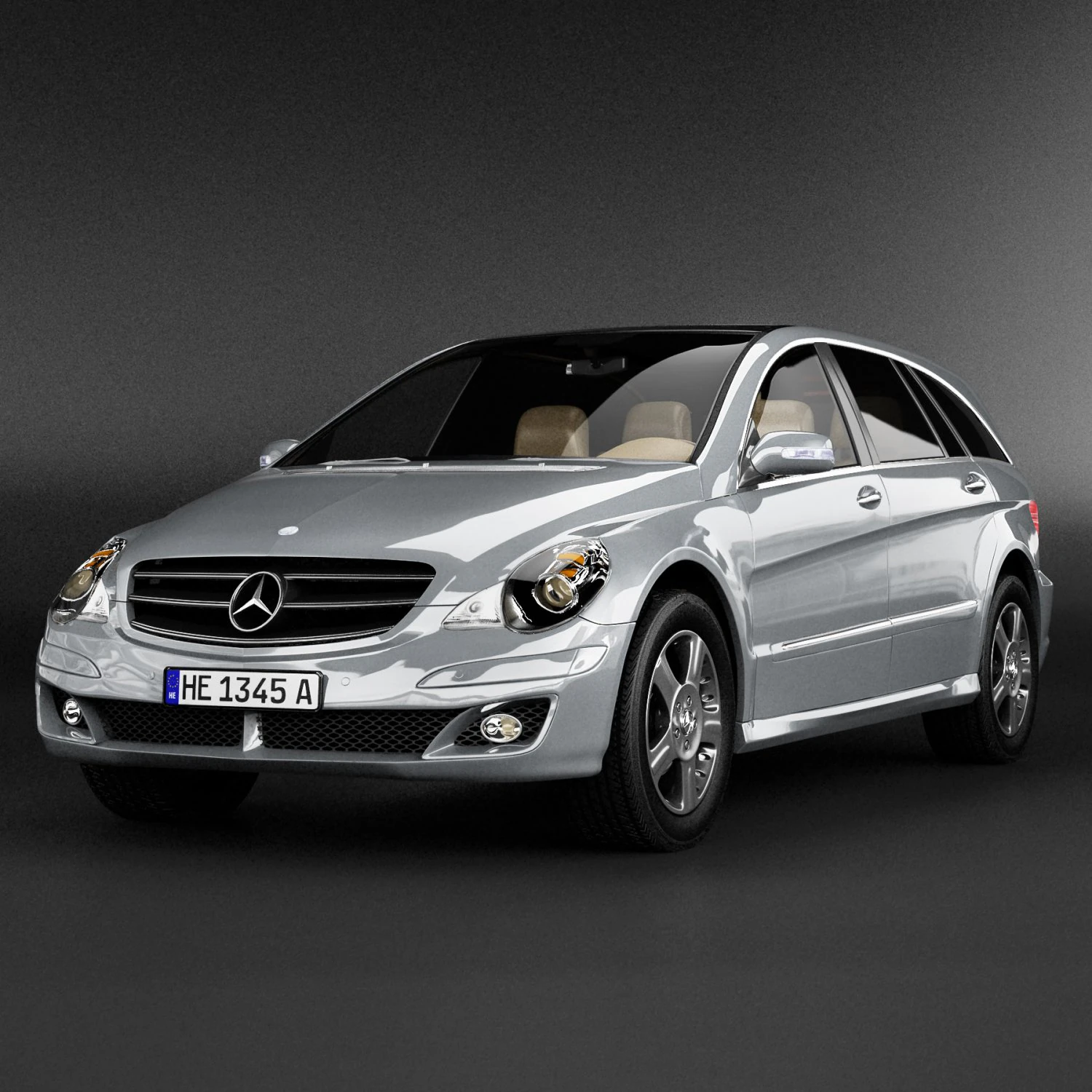 mercedes r class 3D Model .c4d .max .obj .3ds .fbx .stl .blend 